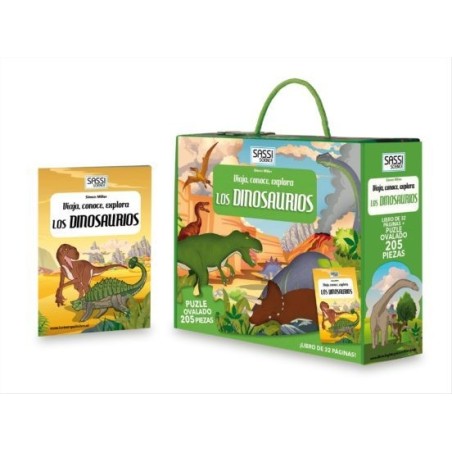 https://villapeques.es/ LOS DINOSAURIOS (VIAJA, CONOCE, EXPLORA): 205 PIEZAS