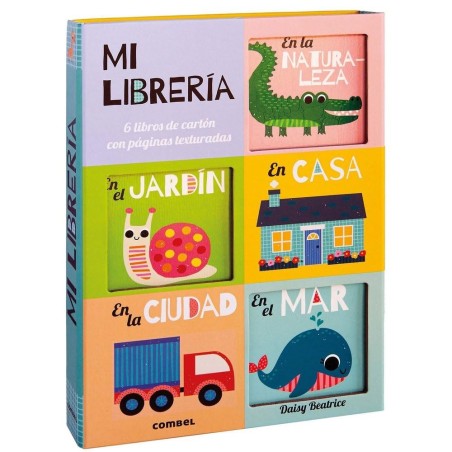 https://villapeques.es/ MI LIBRERÍA (6 LIBROS DE CARTON CON PAGINAS TEXTURADAS)